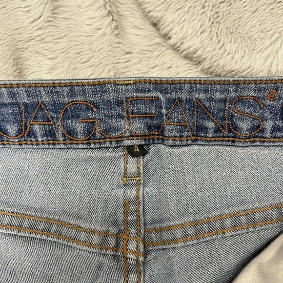 Jag Jeans Women 4 Mid Rise Slim Fit Blue Medium Wash Straight Leg Denim Casual - Picture 5 of 10